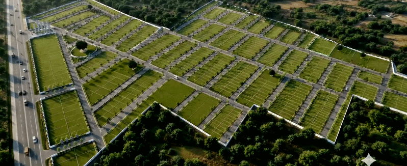 Master plan layout of Shubham Arcadia township